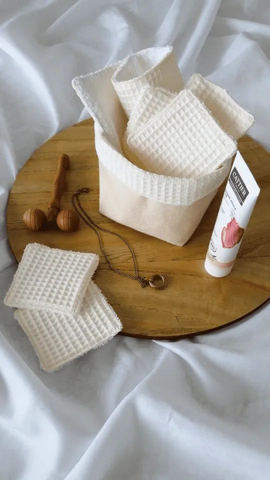 Tuto Couture : les Lingettes en Tissu et leur Panier