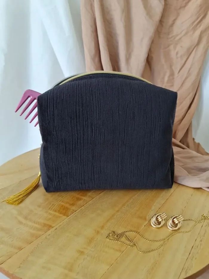 TROUSSE DE TOILETTE - Velours Noir – Image 4